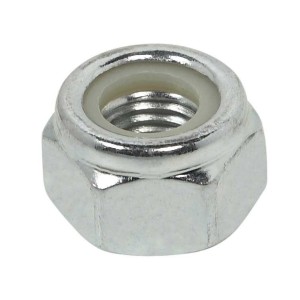 PORCA SEXTAVADA TRAVANTE ALTA 3/8-16UNC FE COM 100 PEÇAS