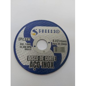 DISCO DE CORTE FINO NAVALHA P/ INOX E CARBONO  4.12 X 1.0 X 22,2M